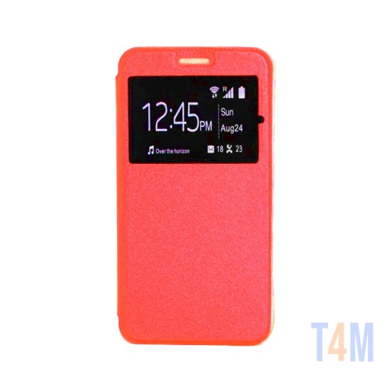 Flip Case for Samsung Galaxy J4 2018 Rojo